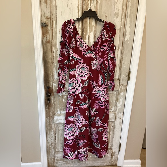 FARM Rio Pineapple Inspiration Gathered Dress  - M - Picture 6 of 16